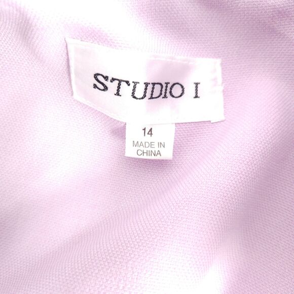 Studio 1 Womens Size 14 Colorful Sleeveless Floral Dress W/ Purple Blazer Jacket - Picture 9 of 13